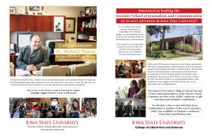 Iowa State advertisements for 2016 AEJMC Conference